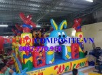 Nhà hơi mini trong nhà cho bé