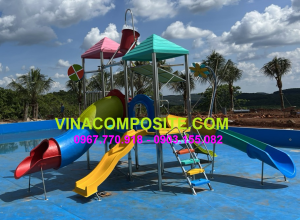 Bộ cầu trượt 5 dạng máng trượt nước