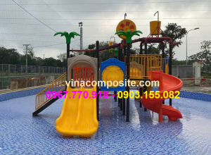 Cầu trượt liên hoàn bể bơi trẻ em