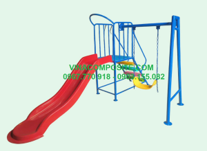 Cầu trượt xích đu trẻ em
