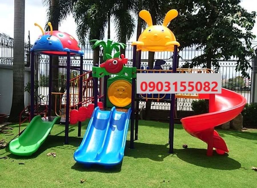 bán cầu trượt ngoài trời cho bé