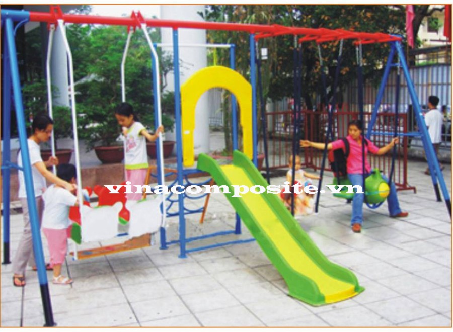 Cầu trượt xích đu 5 dạng chơi